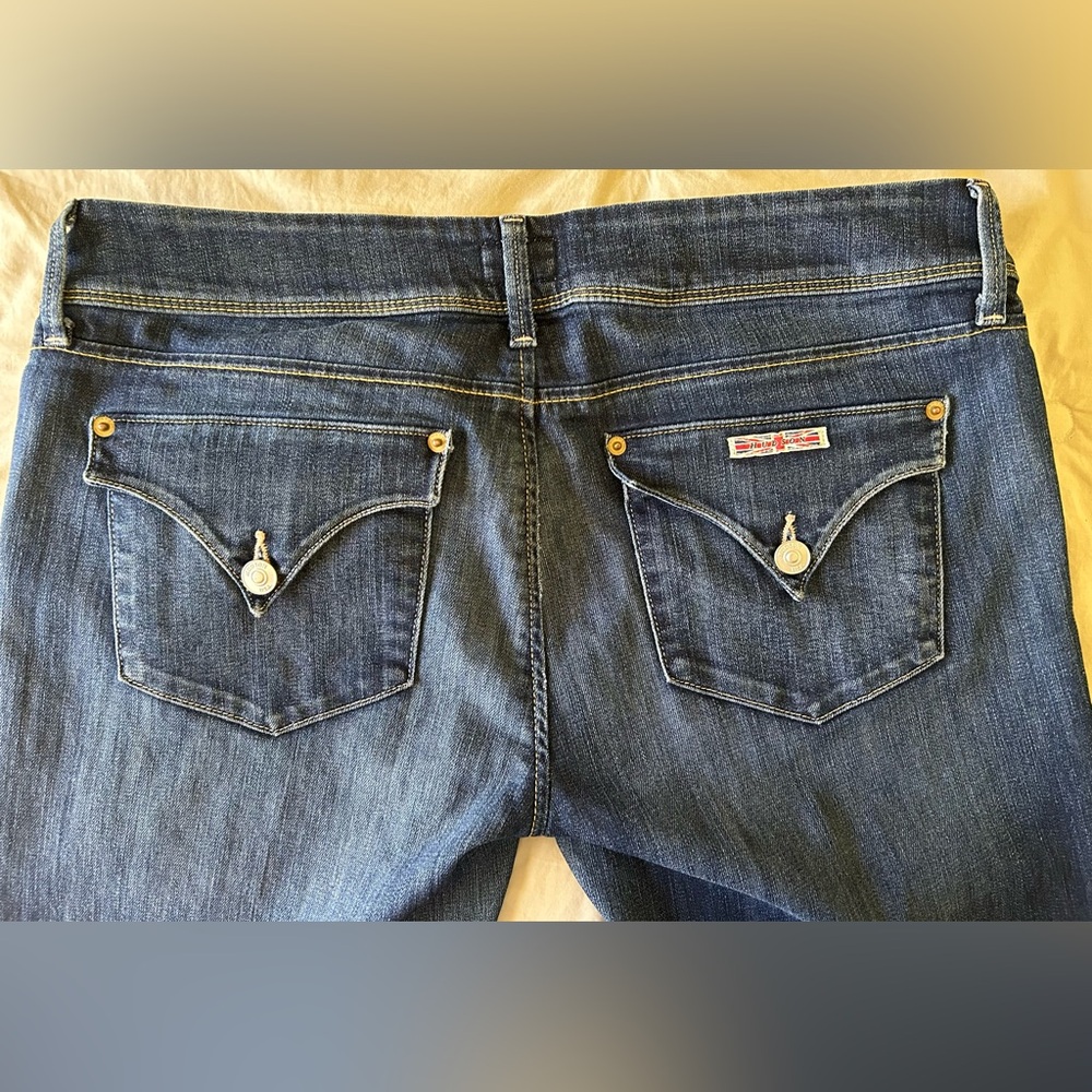 Hudson Mid- Rise Straight Leg Jeans - Picture 4 of 7